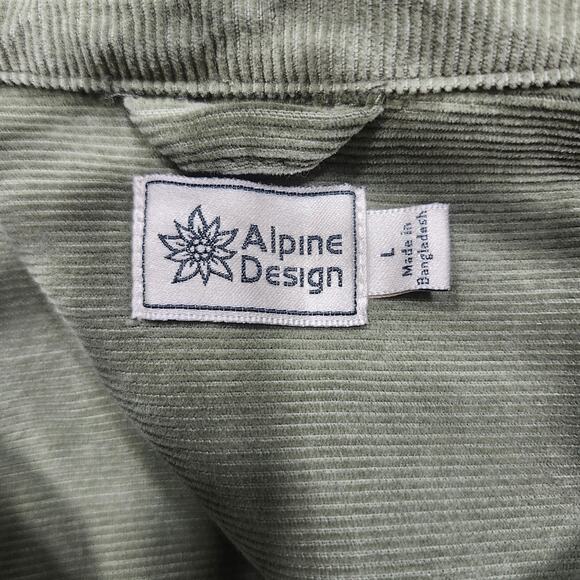 ❤️NWT❤️ Alpine Design Olive Men's Casual Button Down Shirt - Picture 12 of 14